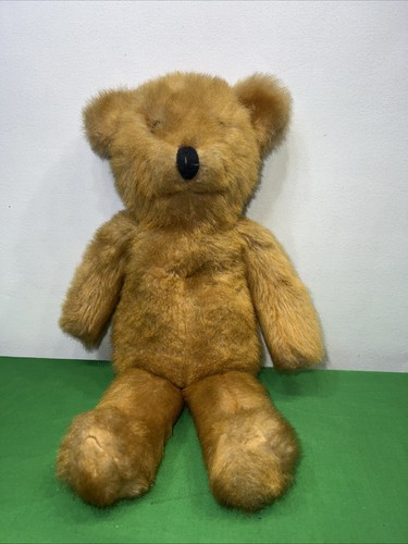Vintage golden haired teddy - golden,