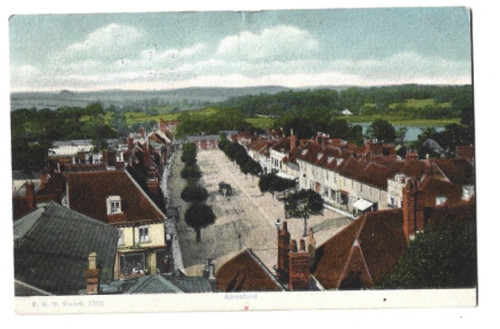 Printed postcard the - postcard, town