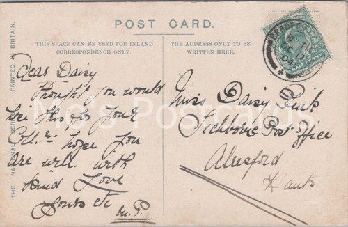 Genealogy postcard tuck - postcard:,