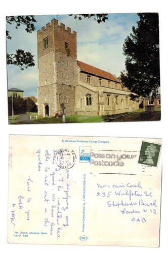 Postcard the church - postcard,