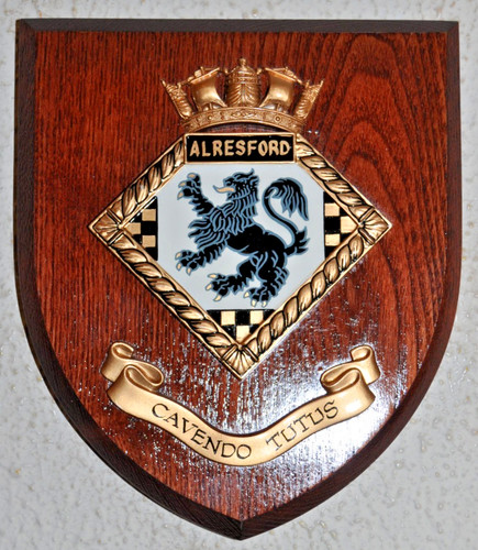 Hms alresford shield plaque - shield,