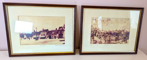 Pair framed photographs - pair,